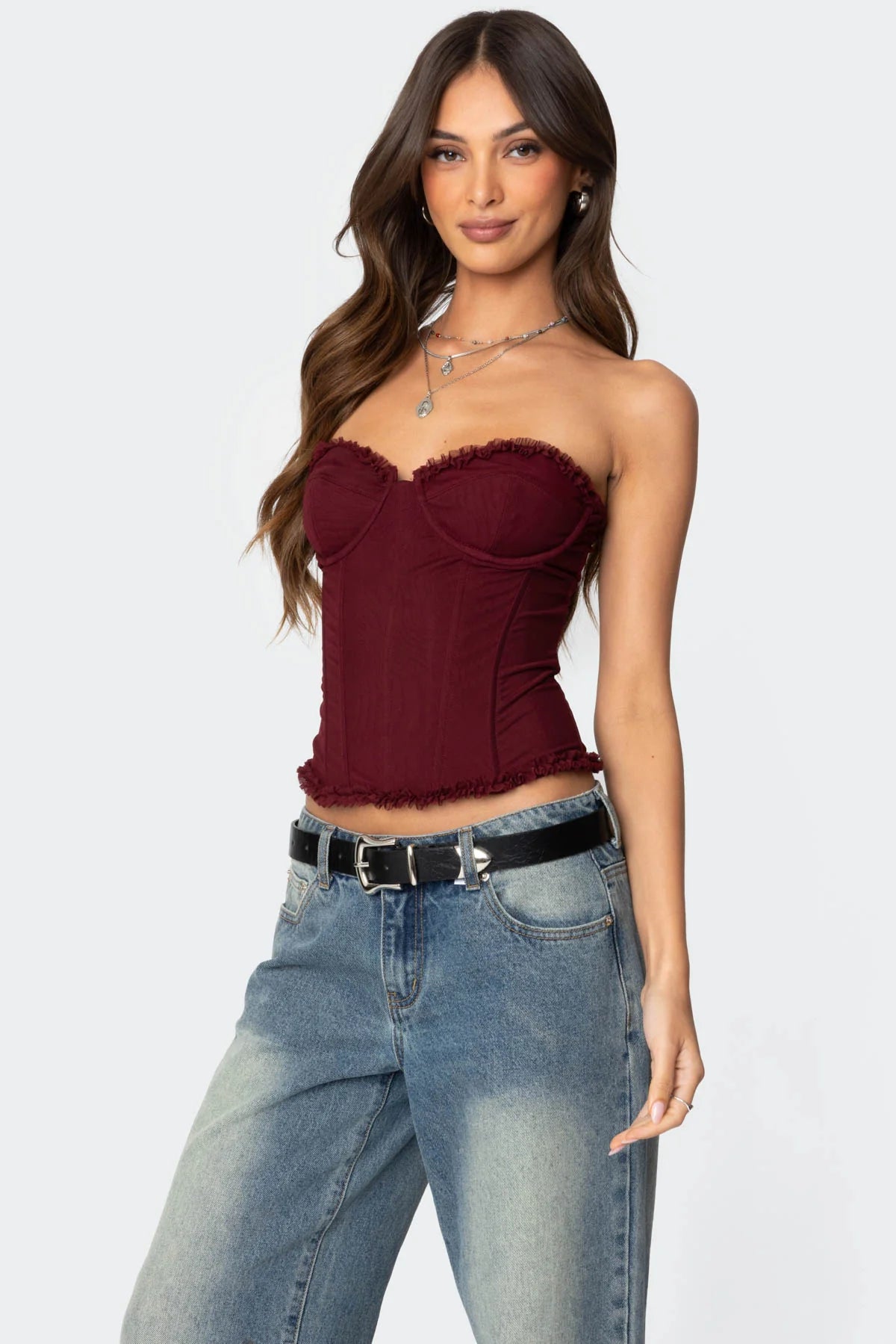 Valérinne Mesh Corset Top