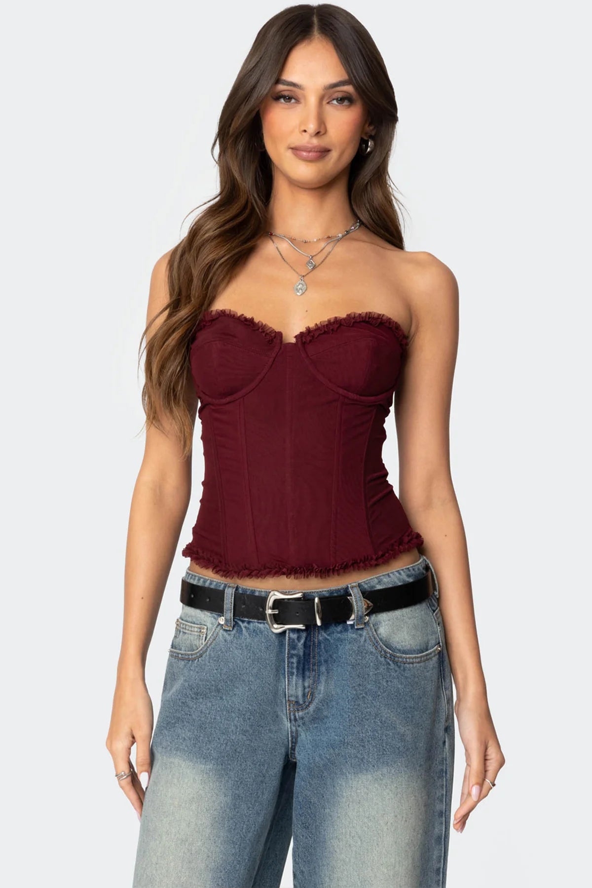 Valérinne Mesh Corset Top
