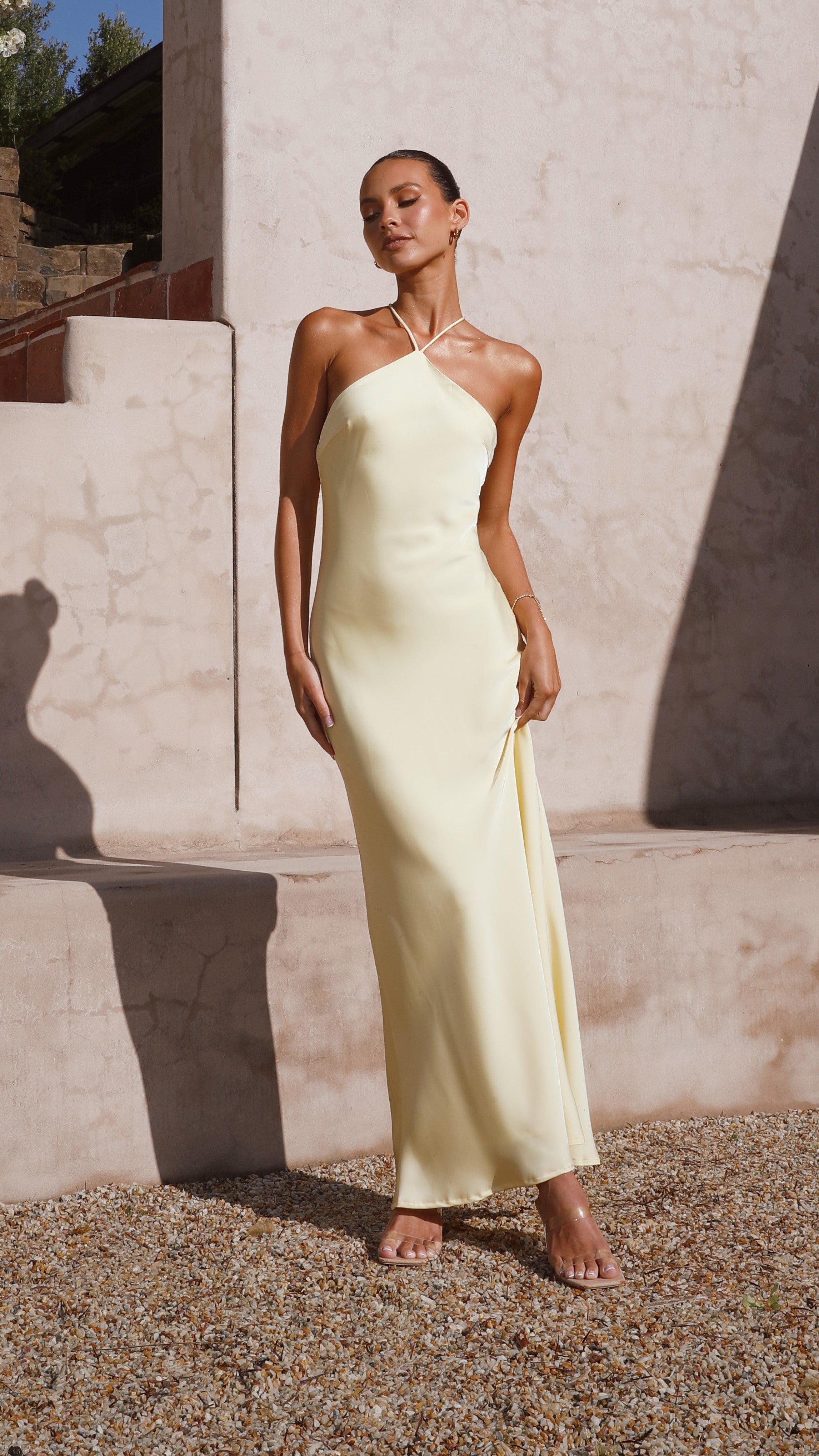 Valérinne Chiara Halter Maxi Dress