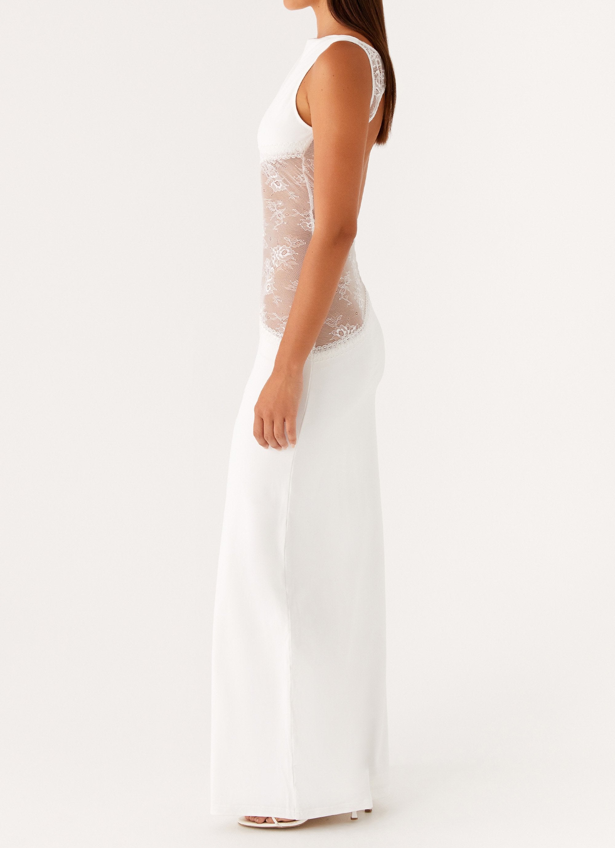 Valérinne Lucinda Lace-Waist Maxi Dress