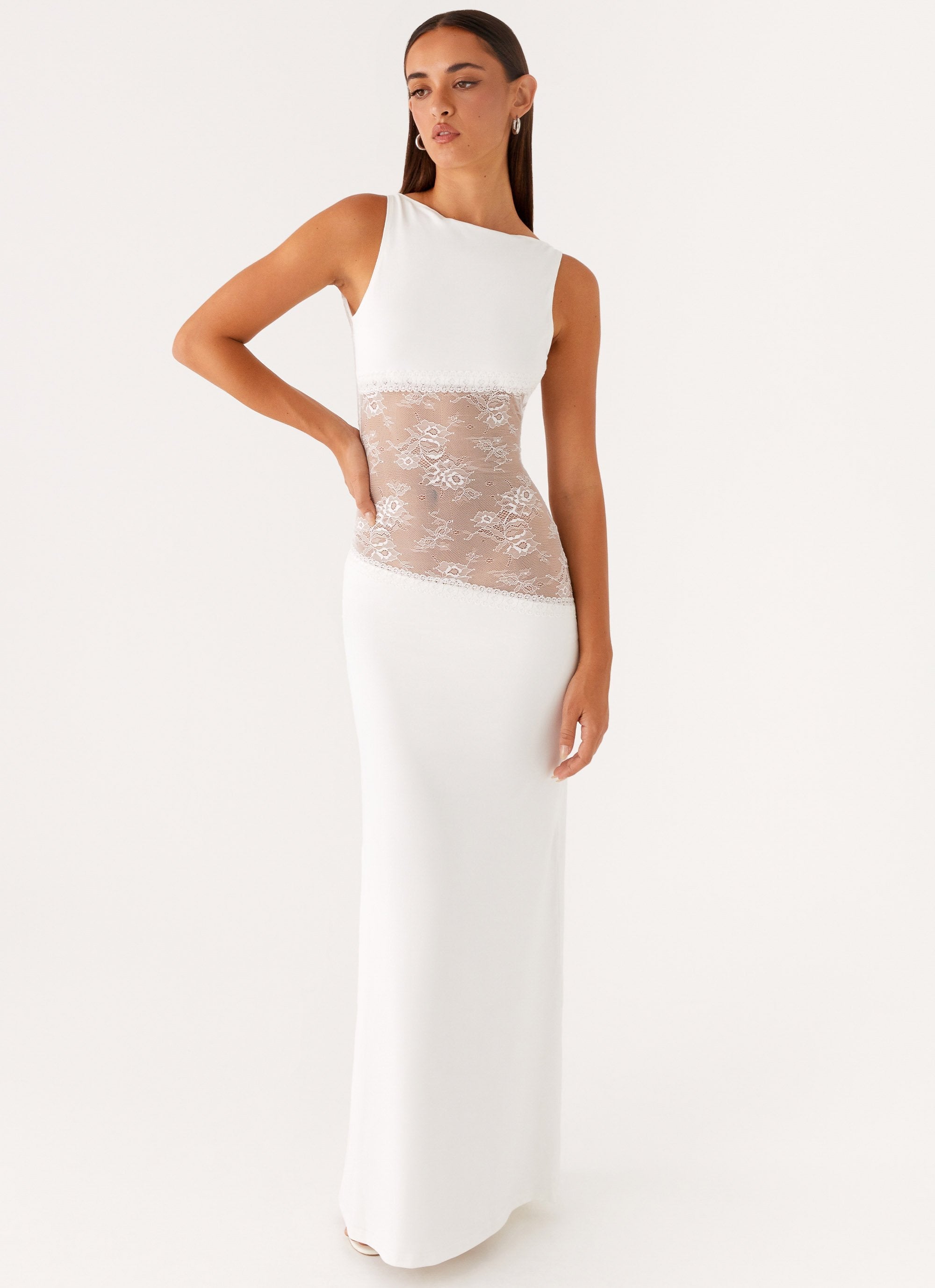 Valérinne Lucinda Lace-Waist Maxi Dress