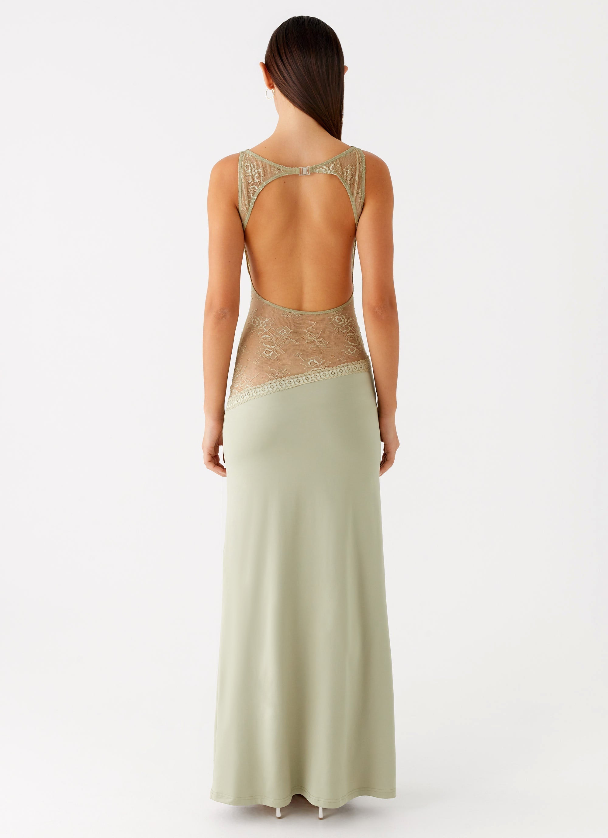 Valérinne Lucinda Lace-Waist Maxi Dress