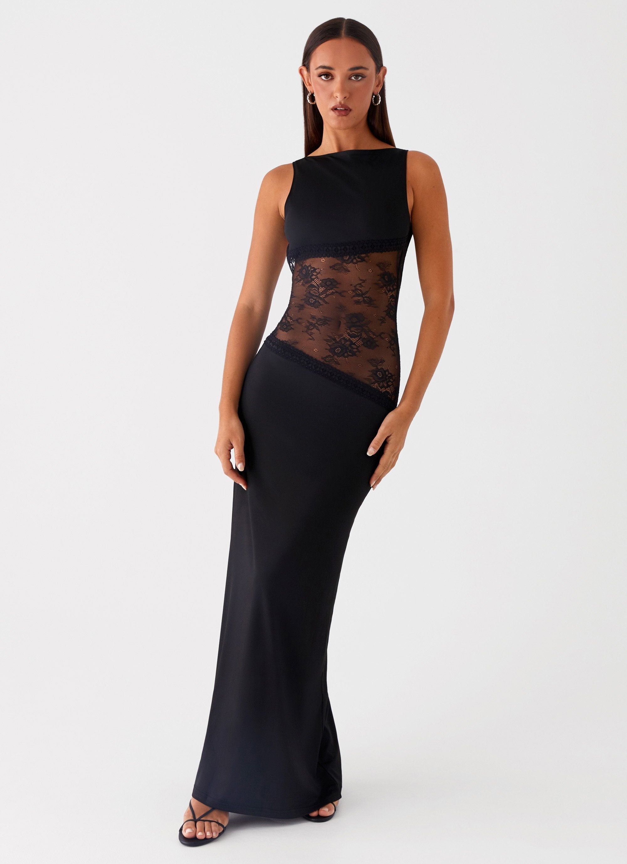 Valérinne Lucinda Lace-Waist Maxi Dress