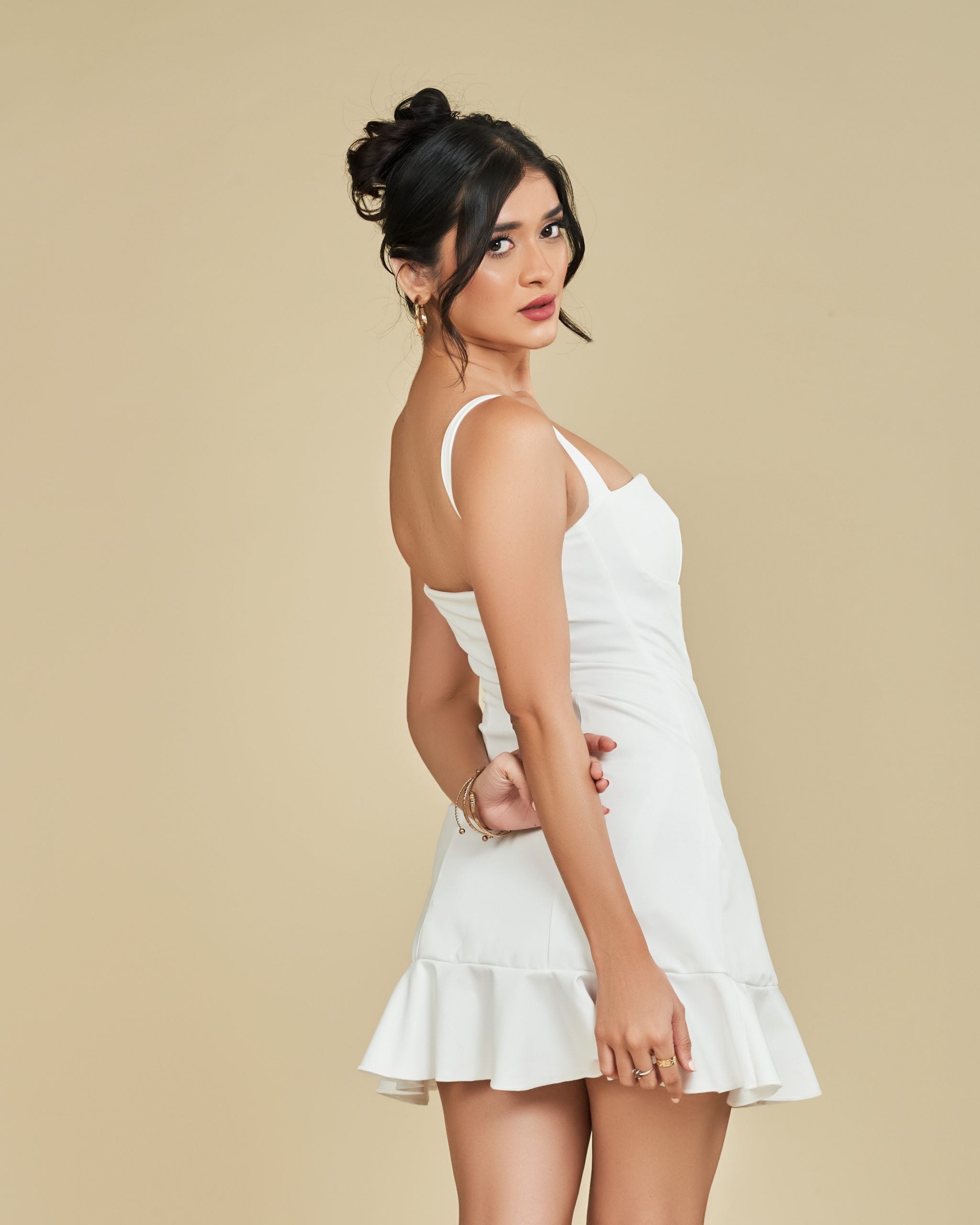 Valérinne Isabelle Ruffle Mini Dress