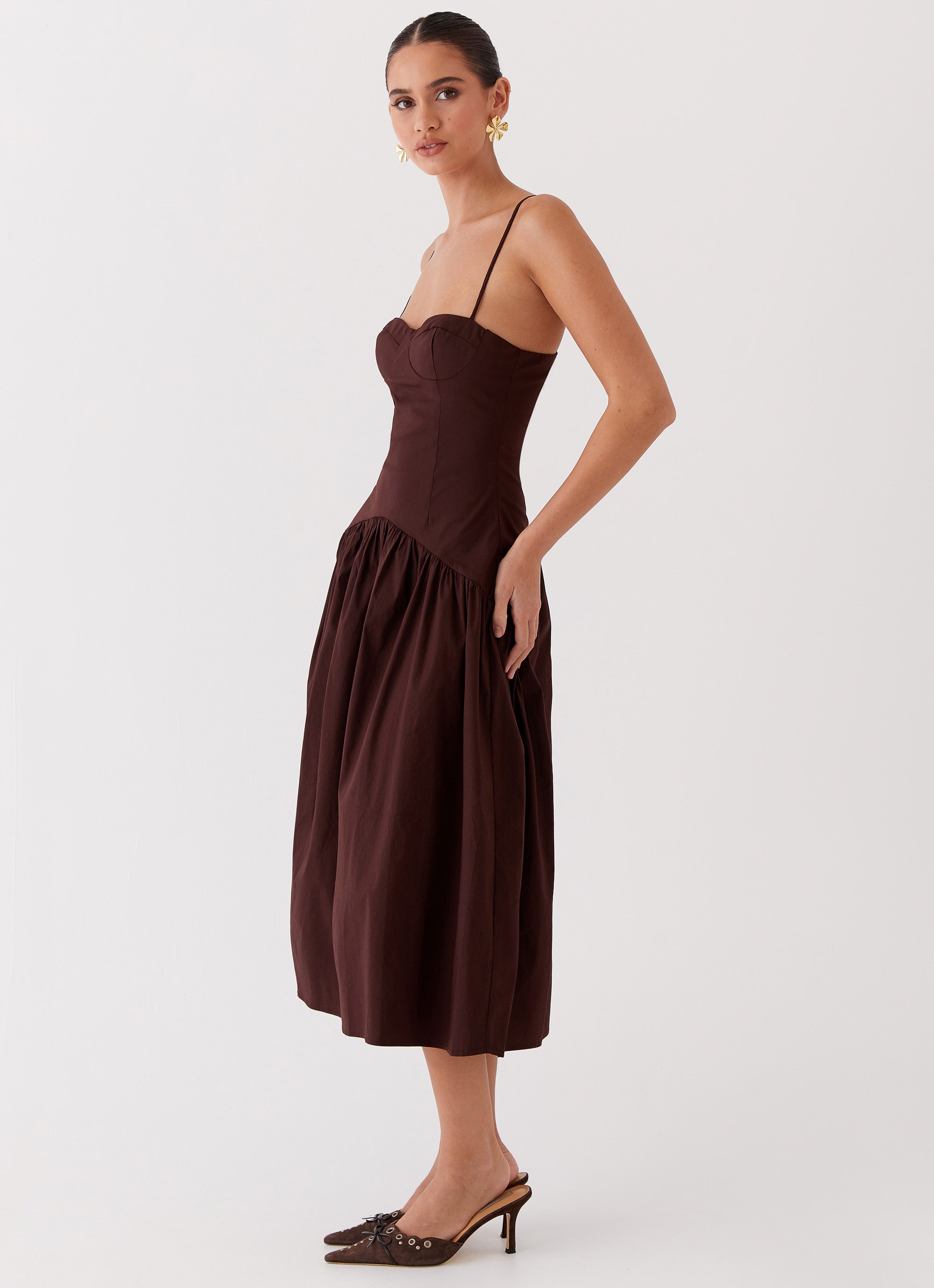 Valérinne The Seraphina Corset Midi Dress