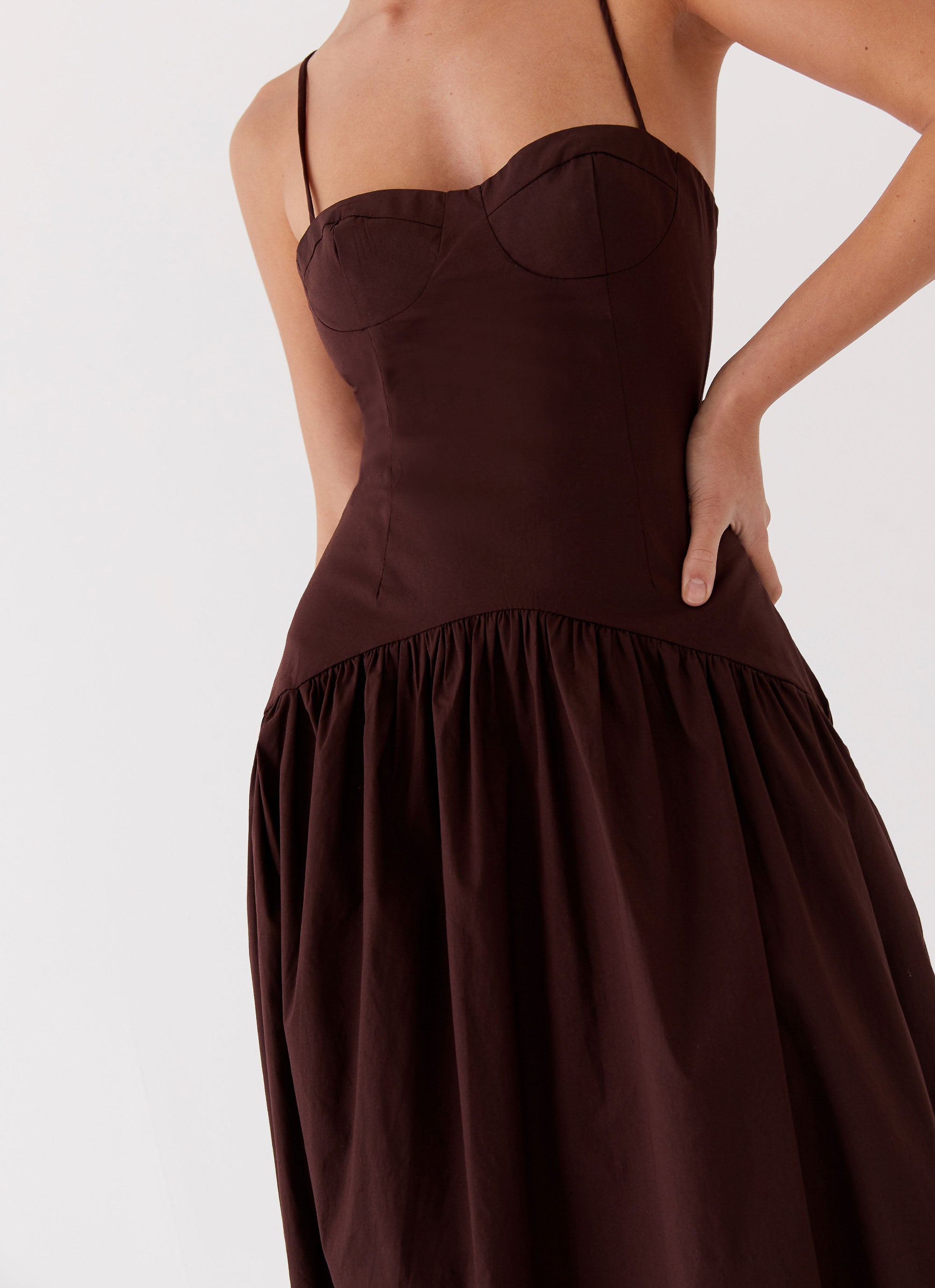 Valérinne The Seraphina Corset Midi Dress