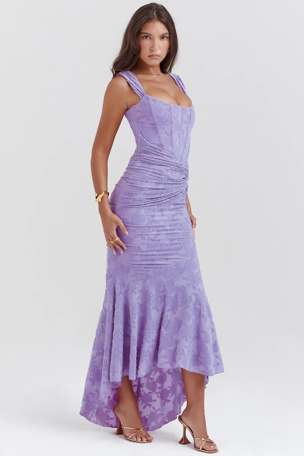 Valérinne Carisia Lace Midi Dress