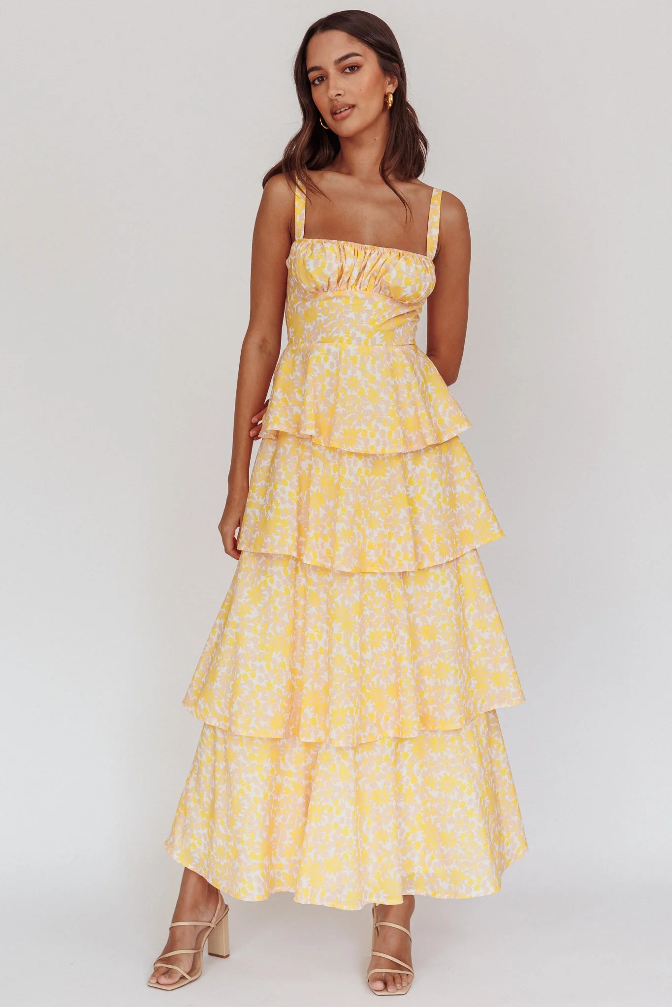 Valérinne Floréa Open-Back Maxi Dress