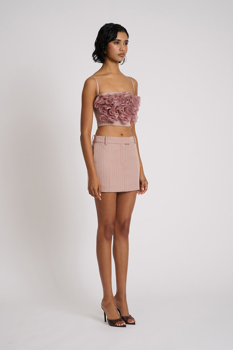 Valérinne Sadie Boned Chiffon Top