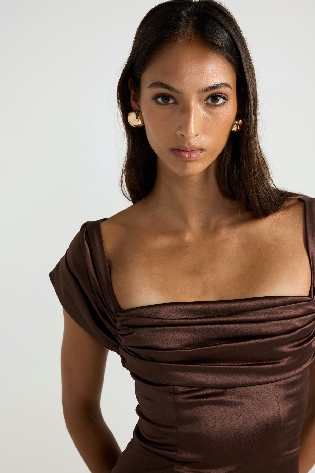 Valérinne Madelène Draped Mini Dress