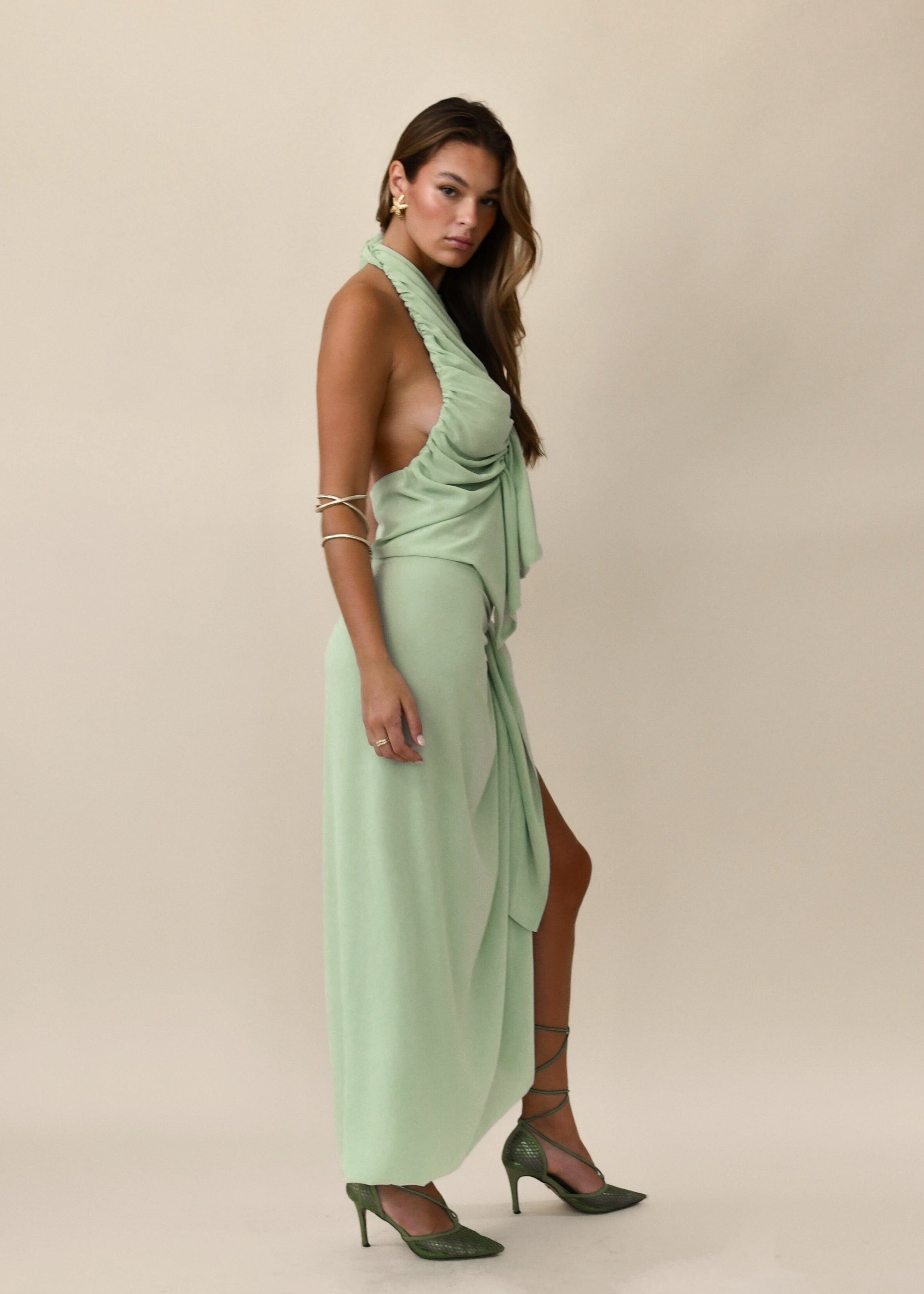 Valérinne Bobbina Wrap Maxi Skirt