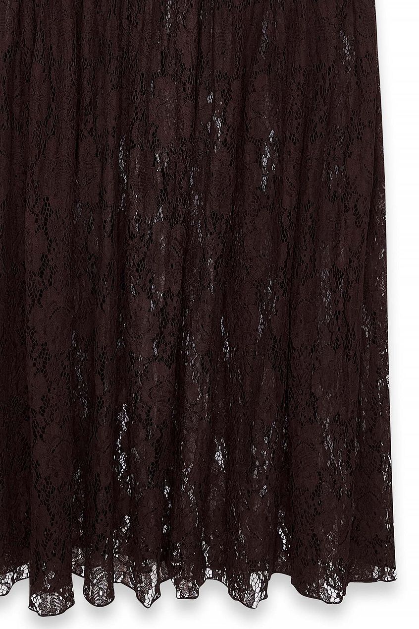 Valérinne Elinora Lace Strapless Maxi Dress