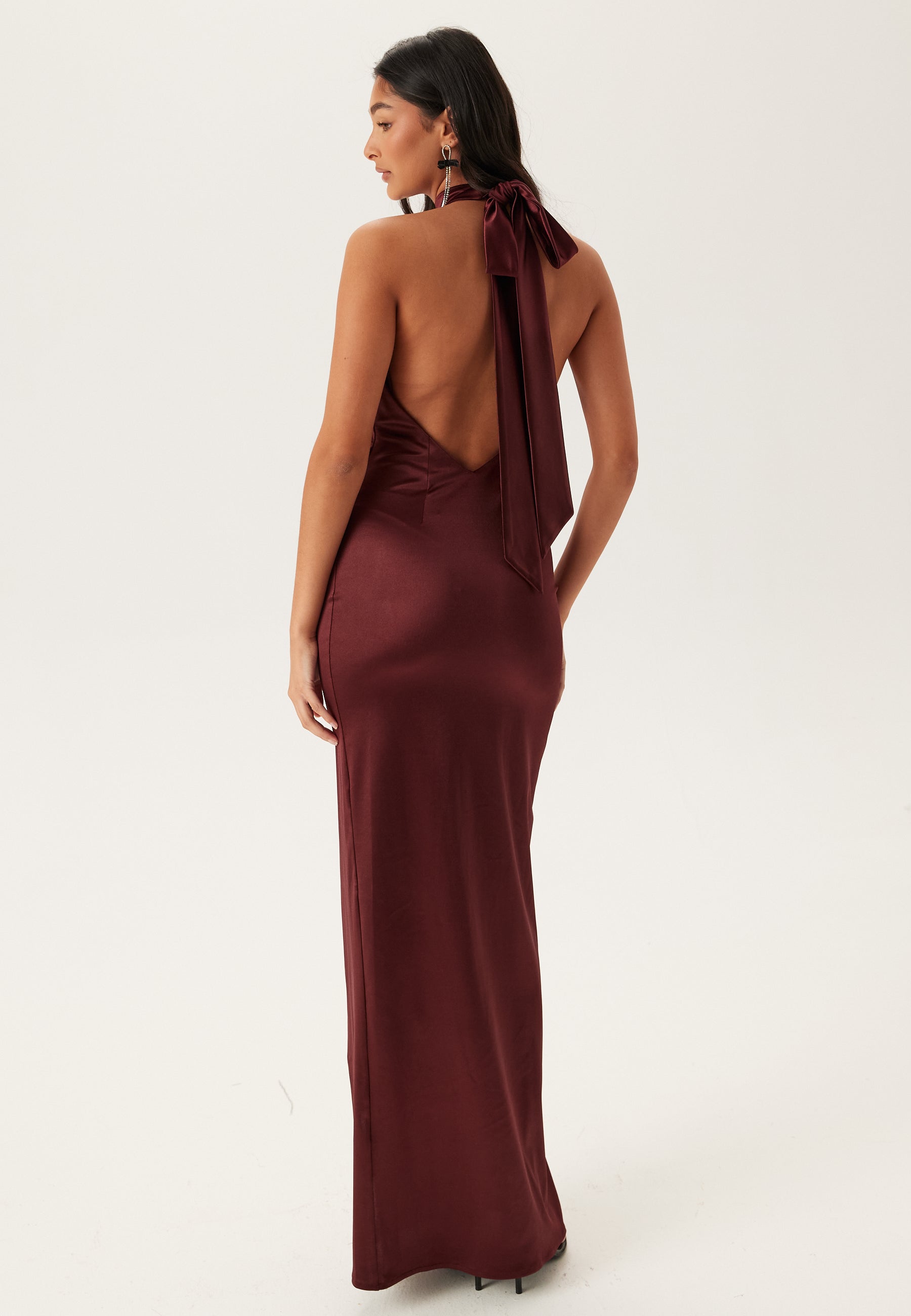 Valérinne Elara Halter Jersey Maxi Dress