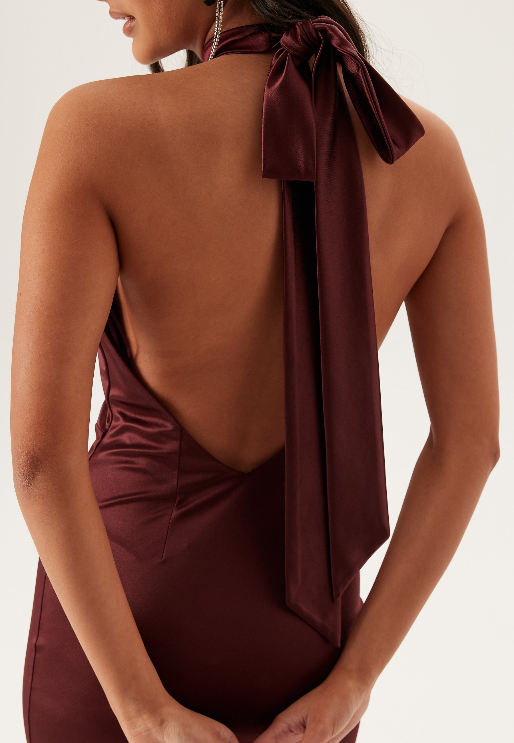 Valérinne Elara Halter Jersey Maxi Dress