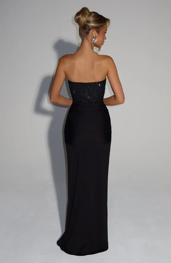 Valérinne Carina Strapless Corset Maxi Dress