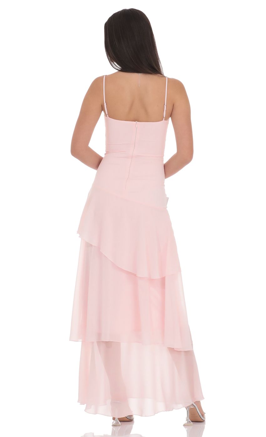 Valérinne Ruffle Sheer Maxi Dress