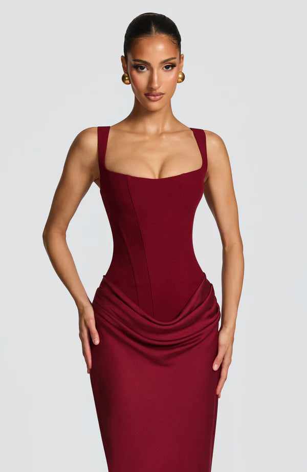 Valérinne Cornelia Corset Maxi Dress