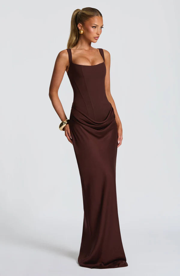 Valérinne Cornelia Corset Maxi Dress