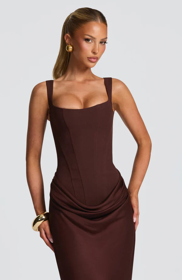Valérinne Cornelia Corset Maxi Dress