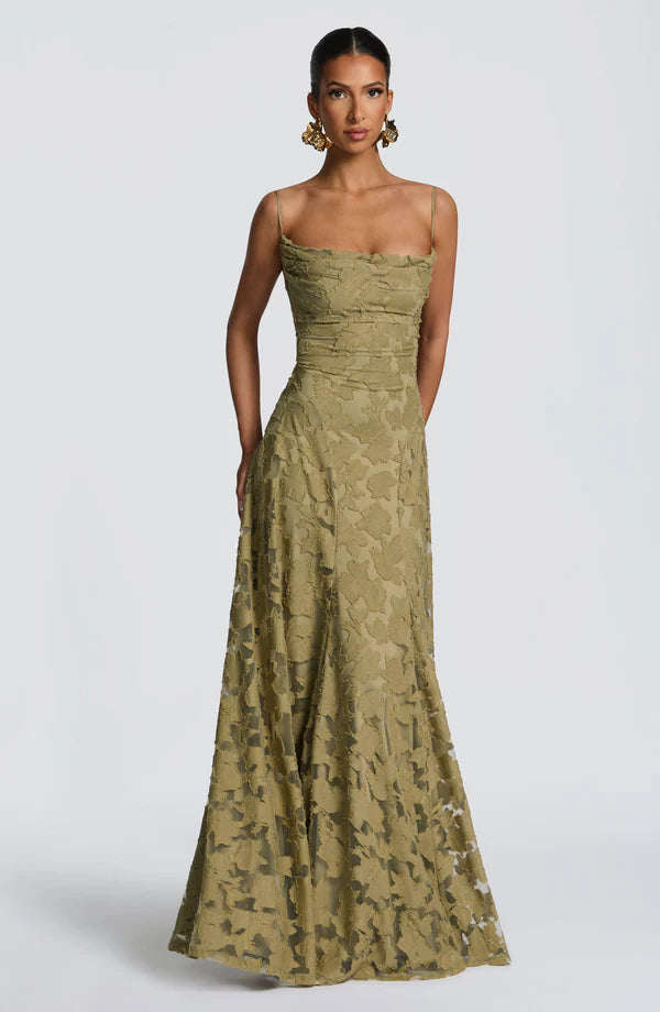 Valérinne Francis Burnout Maxi Dress