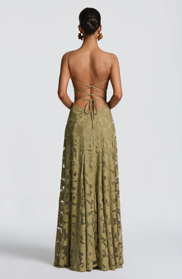 Valérinne Francis Burnout Maxi Dress