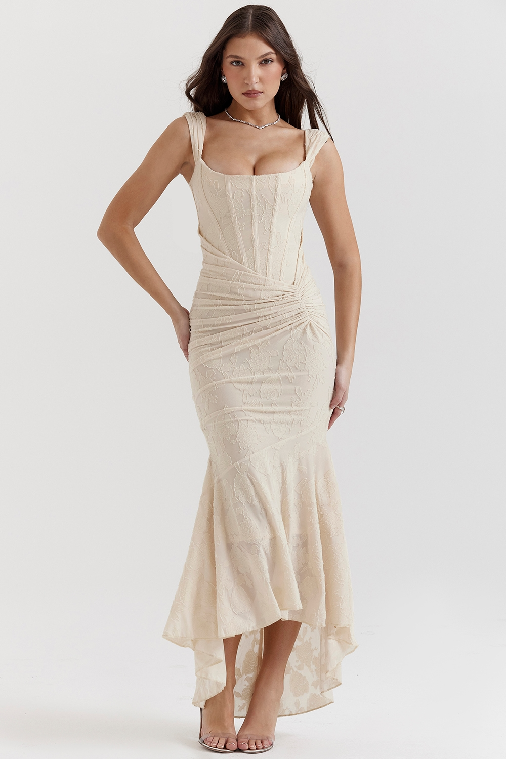 Valérinne Carisia Lace Midi Dress