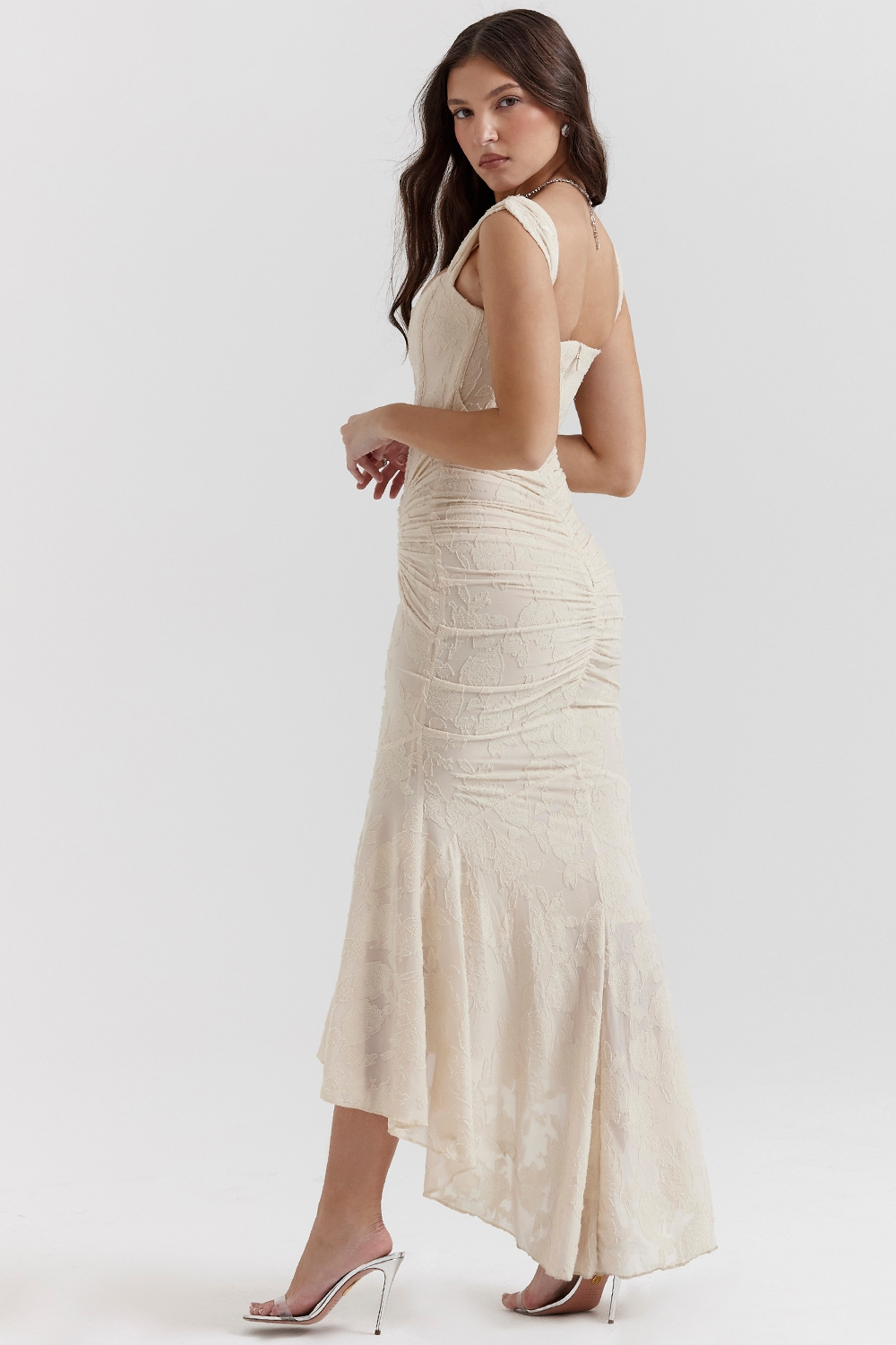 Valérinne Carisia Lace Midi Dress