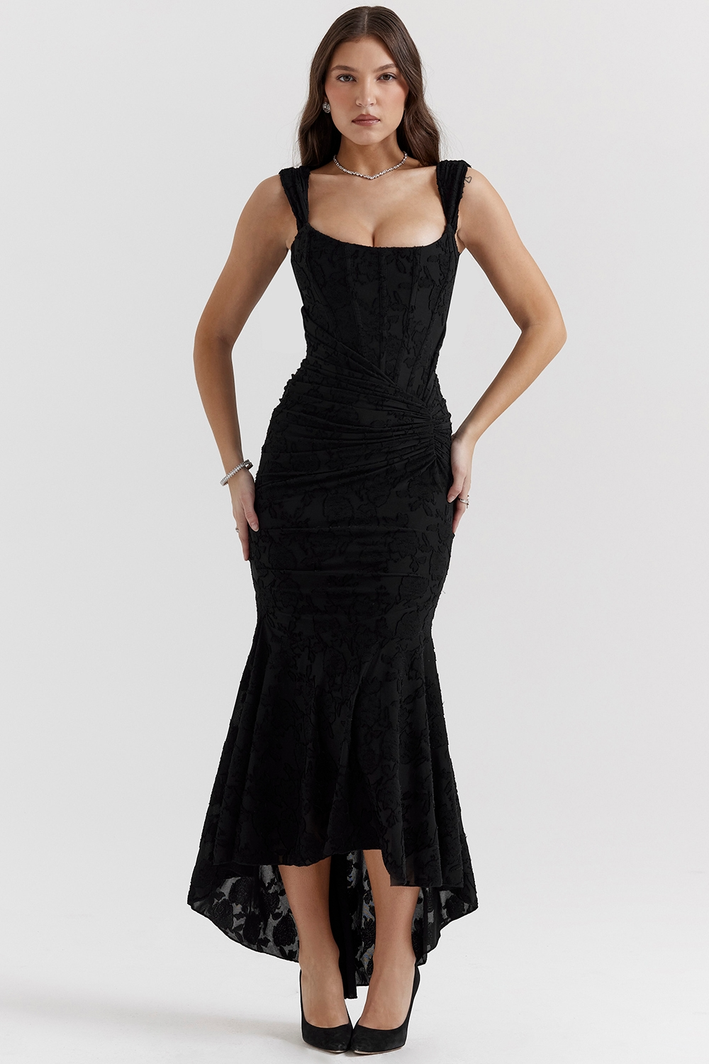 Valérinne Carisia Lace Midi Dress