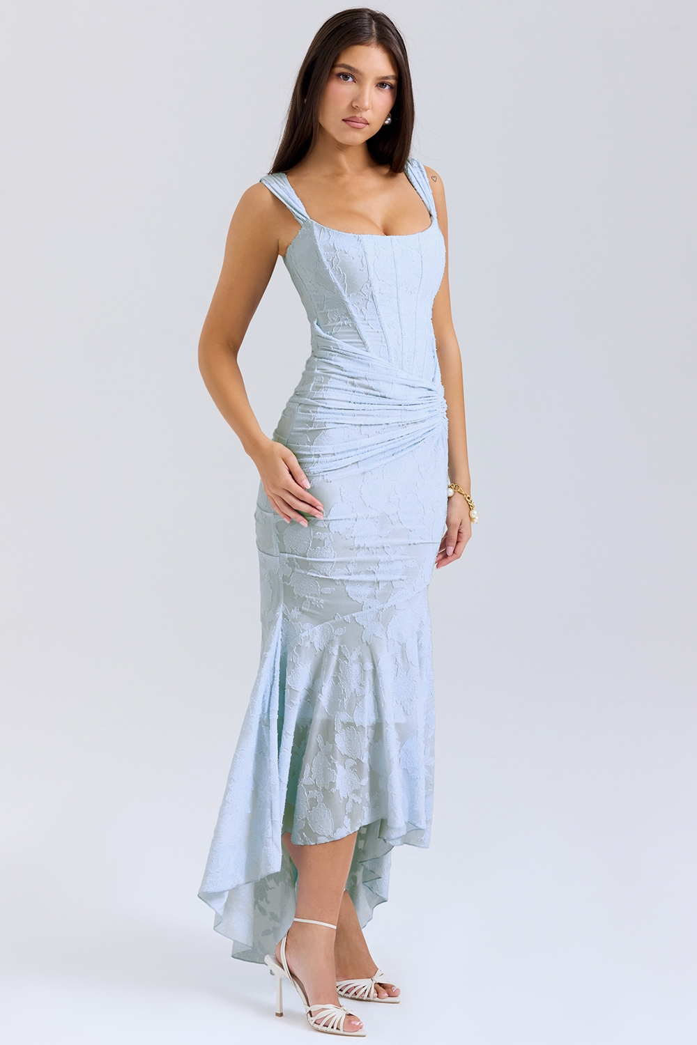 Valérinne Carisia Lace Midi Dress