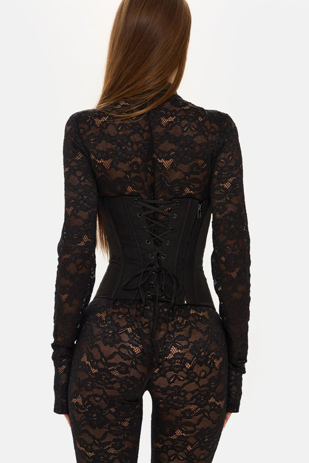 Valérinne Lace Corset Capri Jumpsuit