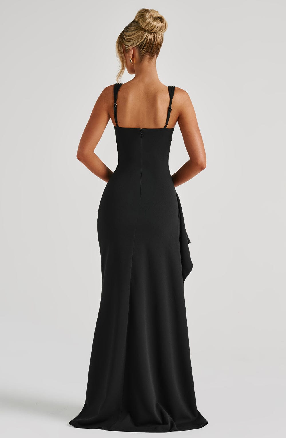 Valérinne Katana Draped Split Maxi Dress