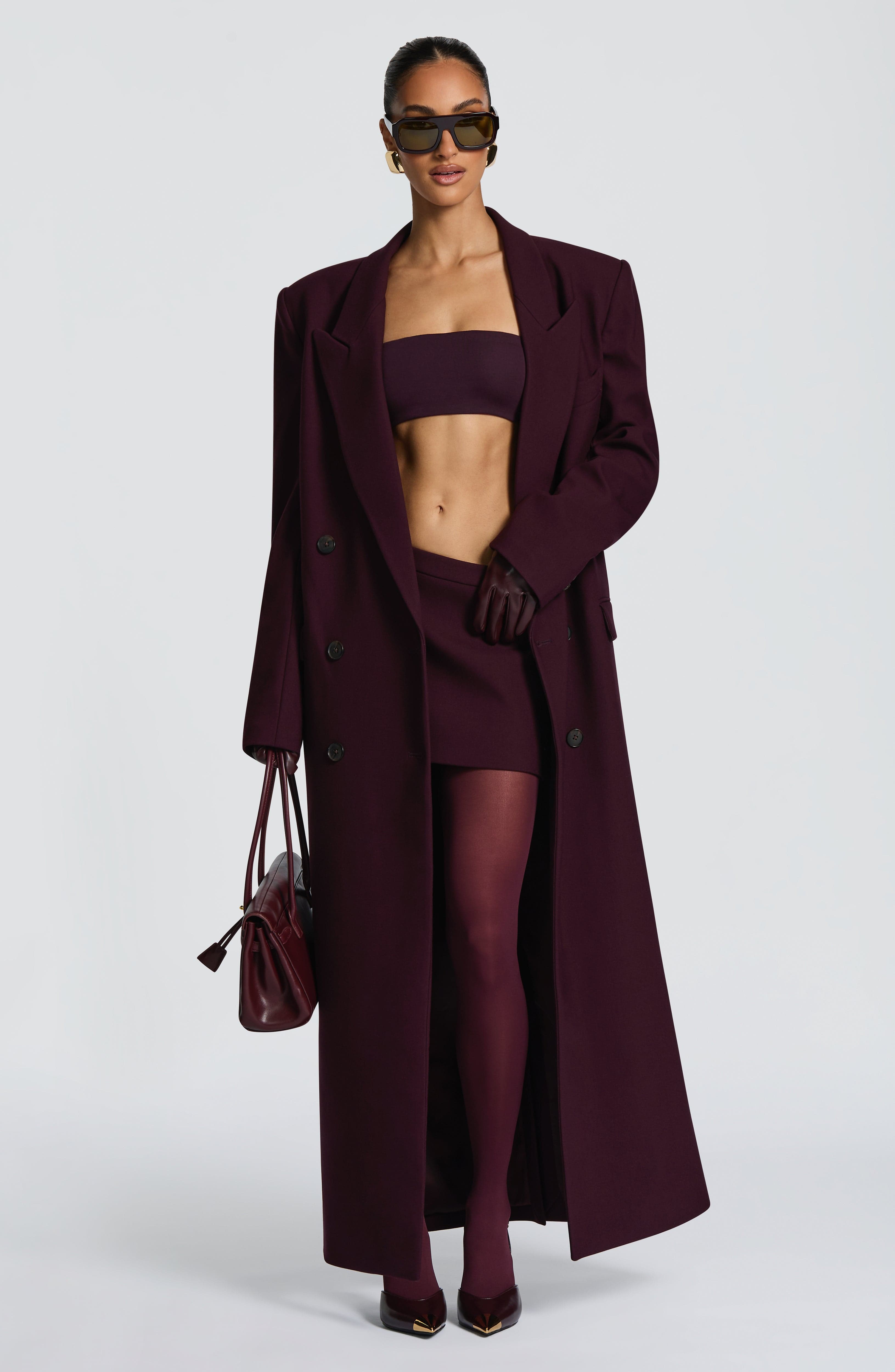 Valérinne Michelle Double-Breasted Long Coat