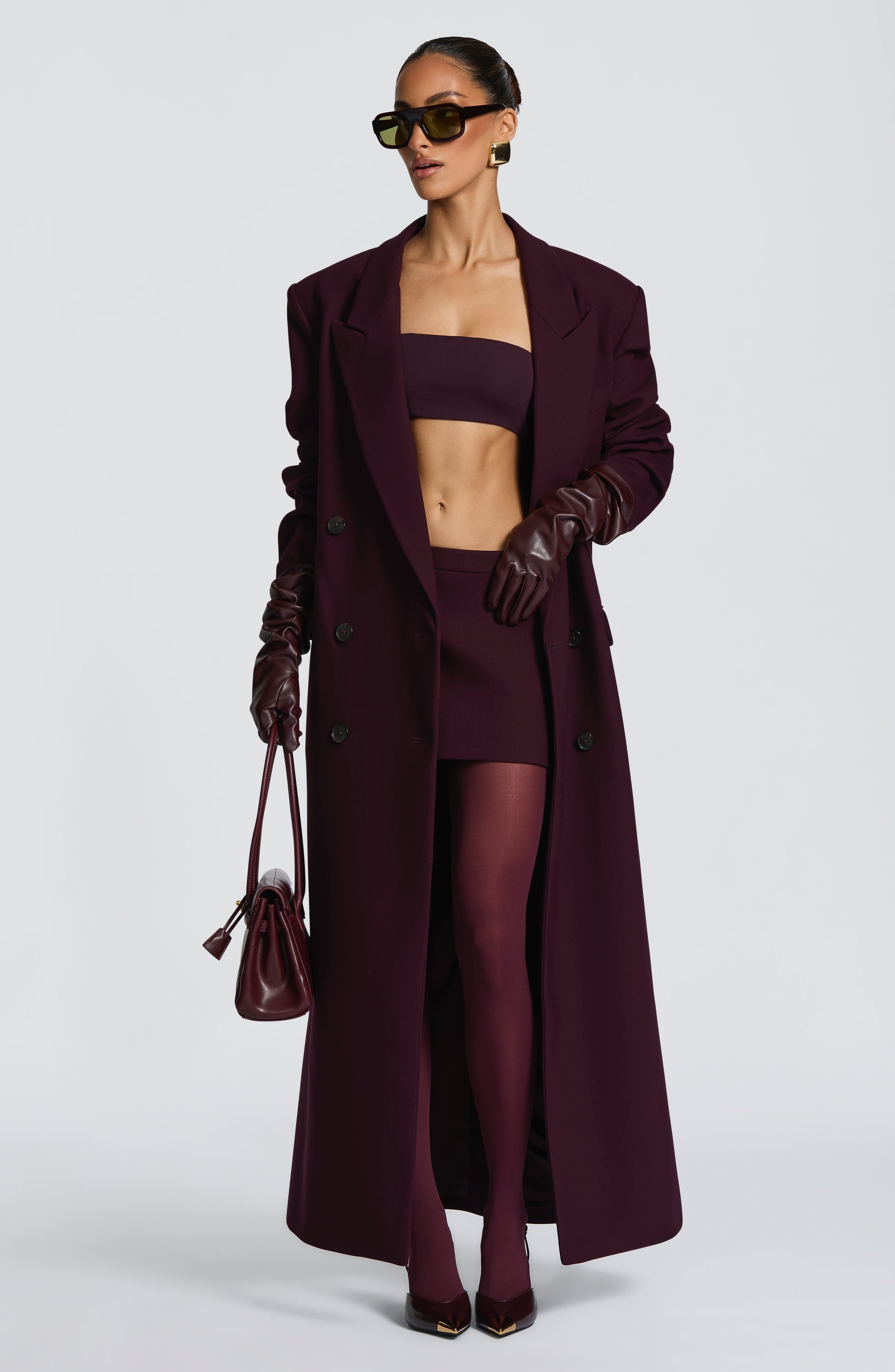 Valérinne Michelle Double-Breasted Long Coat