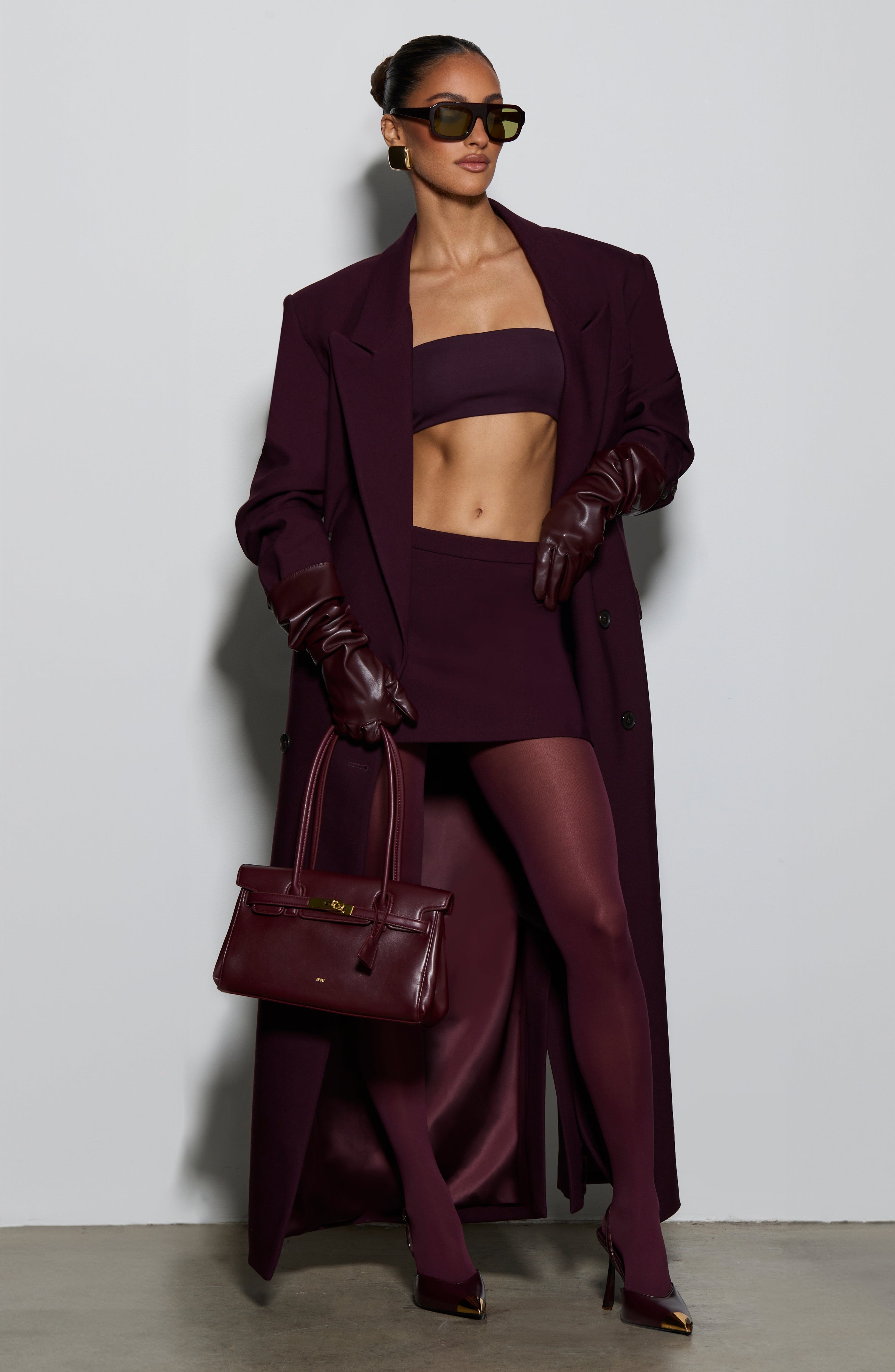 Valérinne Michelle Double-Breasted Long Coat