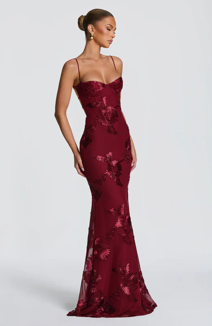 Valérinne Nefertiti Corset Maxi Dress
