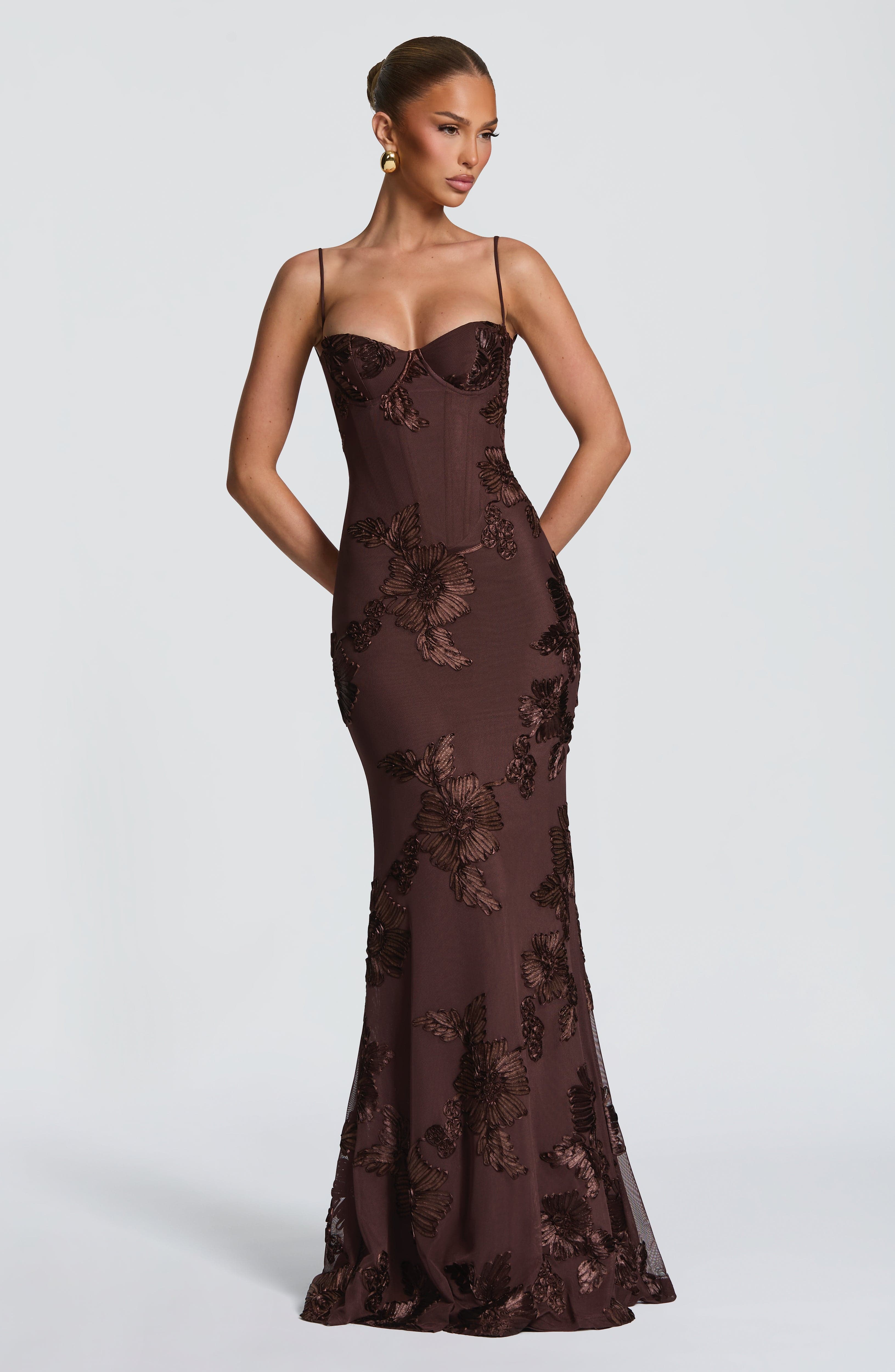 Valérinne Nefertiti Corset Maxi Dress