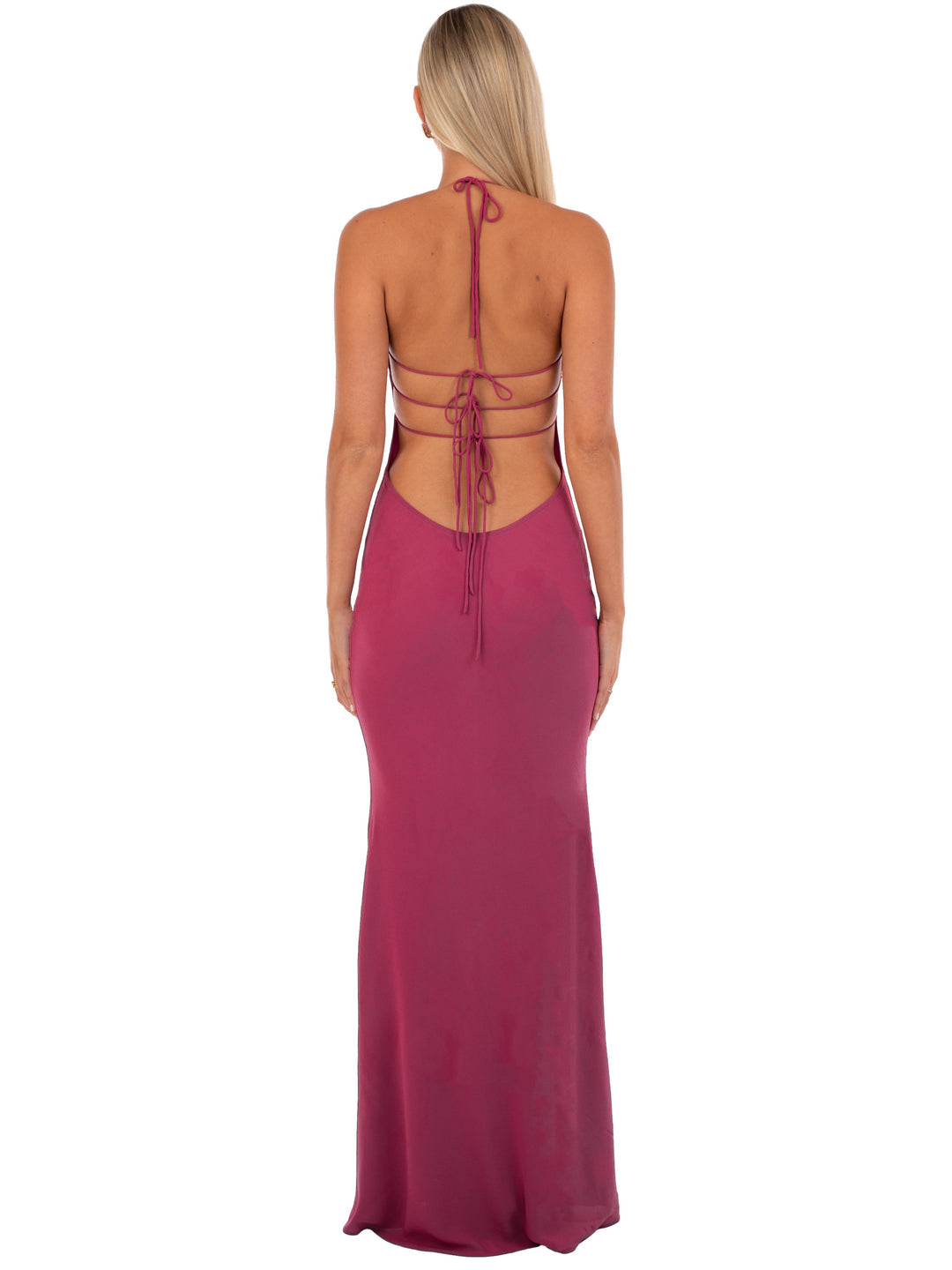 Valérinne Delilah Wine Maxi Dress