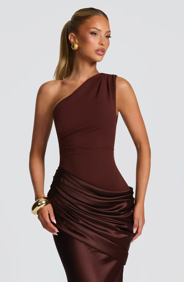 Valérinne Sadona Asymmetric Maxi Dress