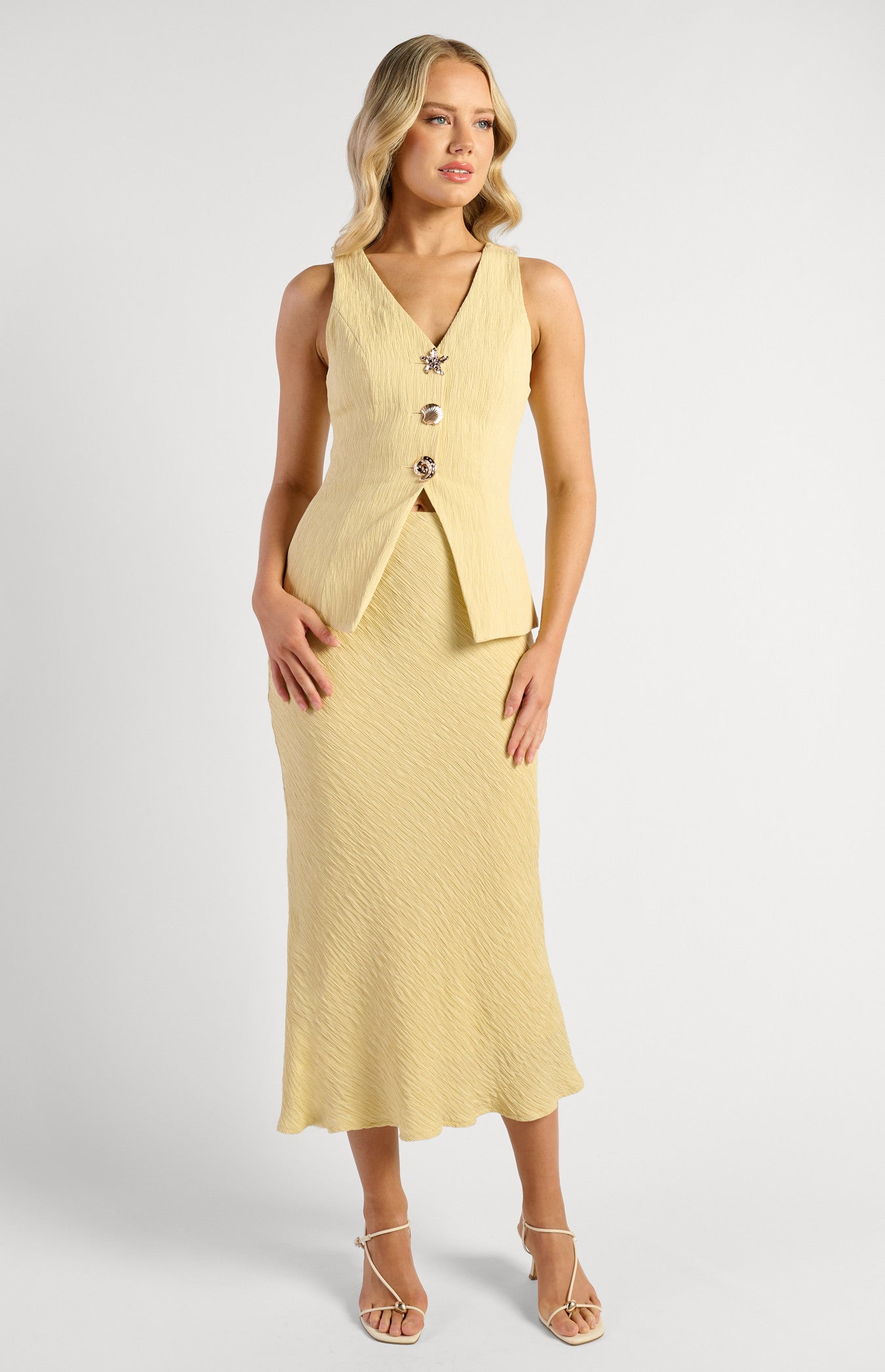 Valérinne Cartia Textured Midi Set