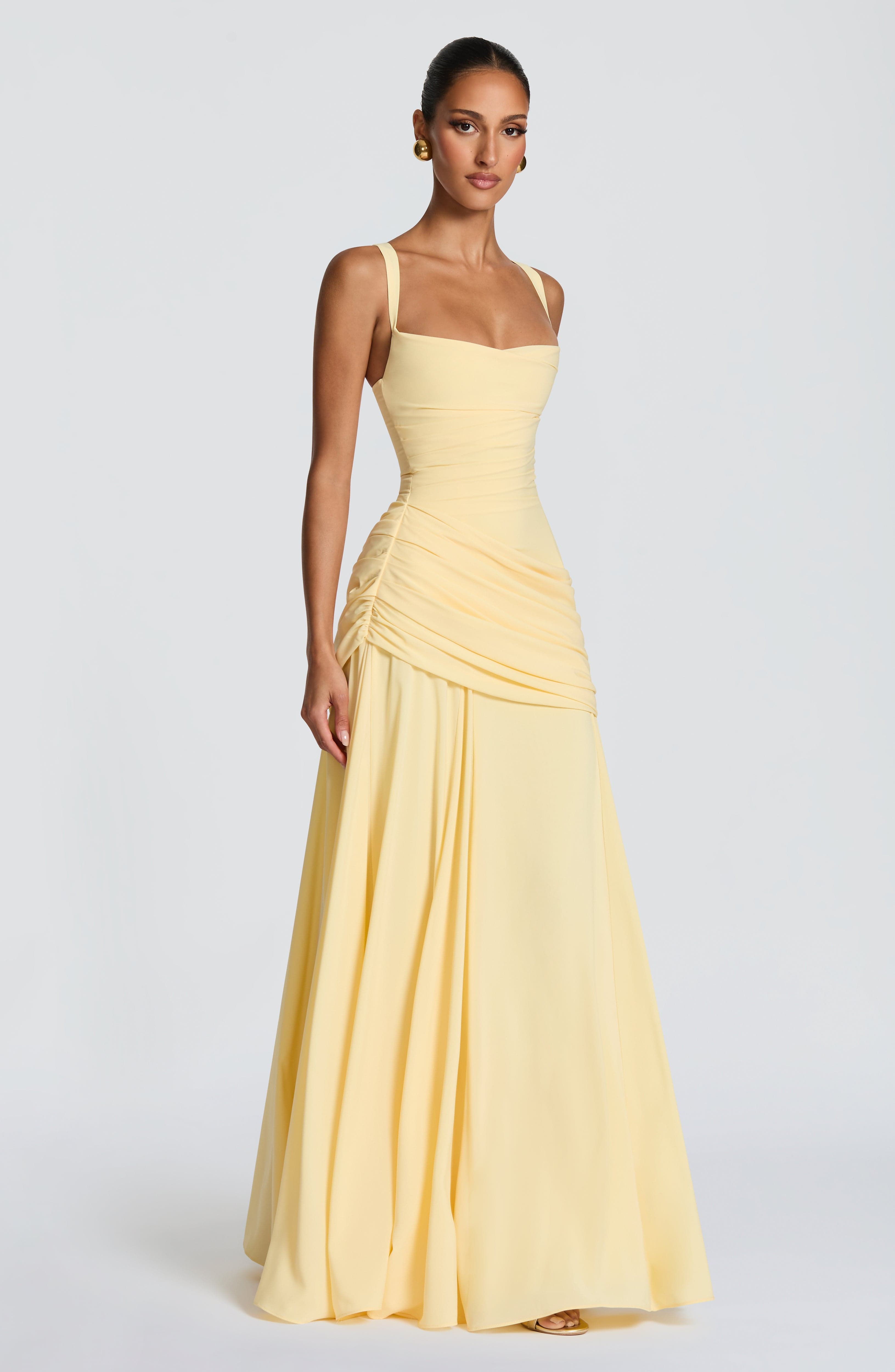 Valérinne Sura Chiffon Maxi Dress