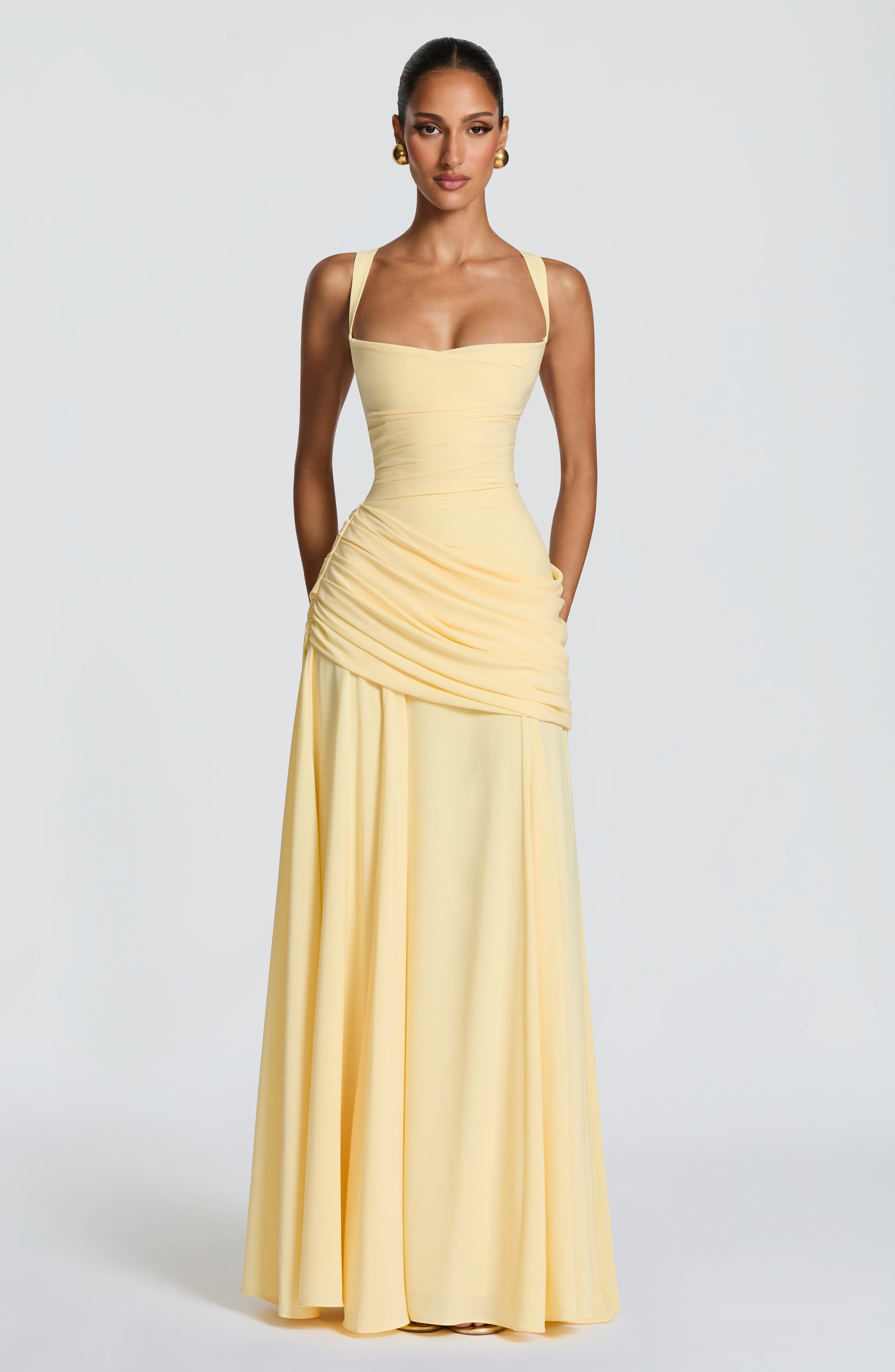 Valérinne Sura Chiffon Maxi Dress