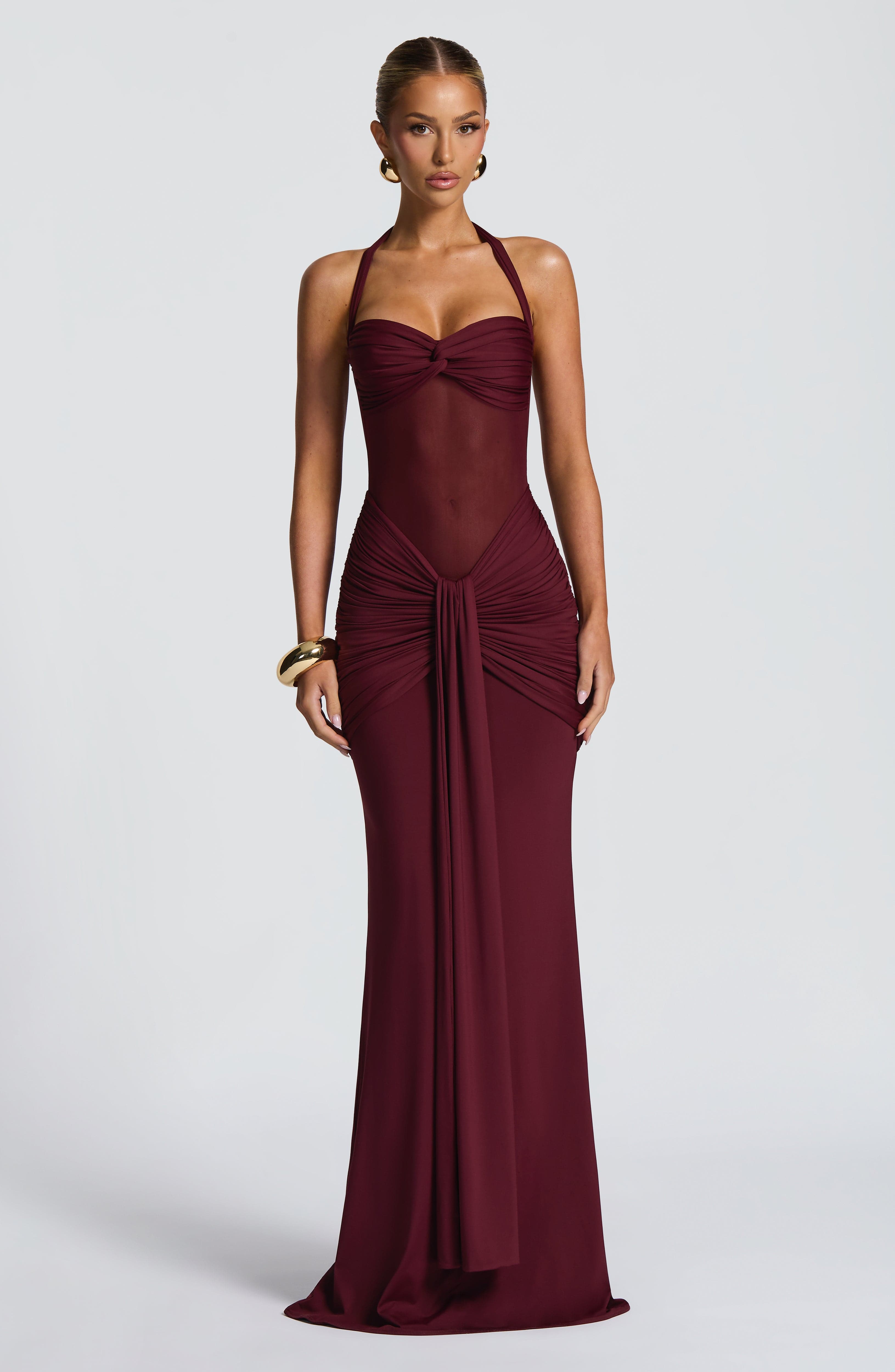 Valérinne Vixen Halter Maxi Dress