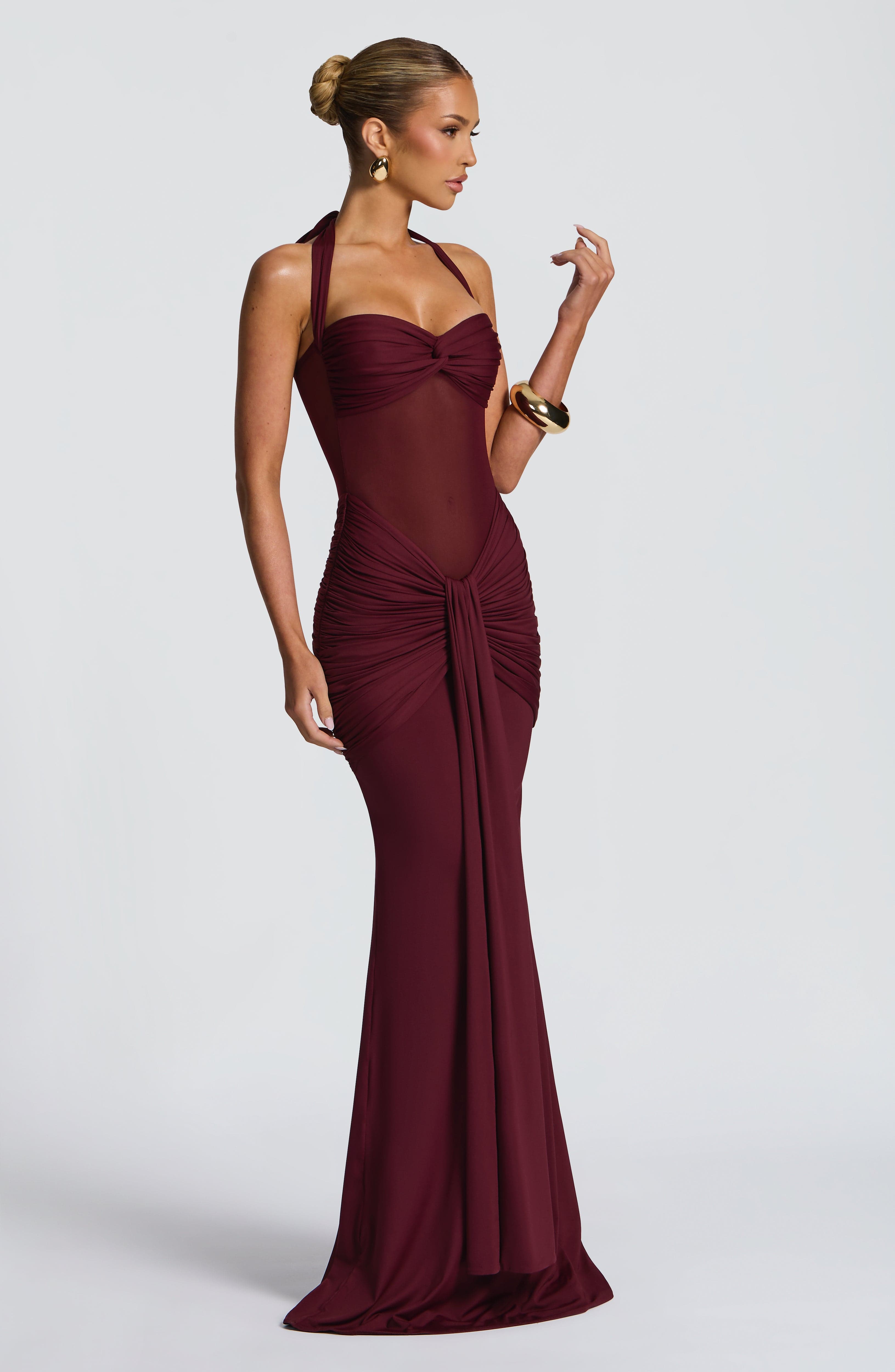 Valérinne Vixen Halter Maxi Dress