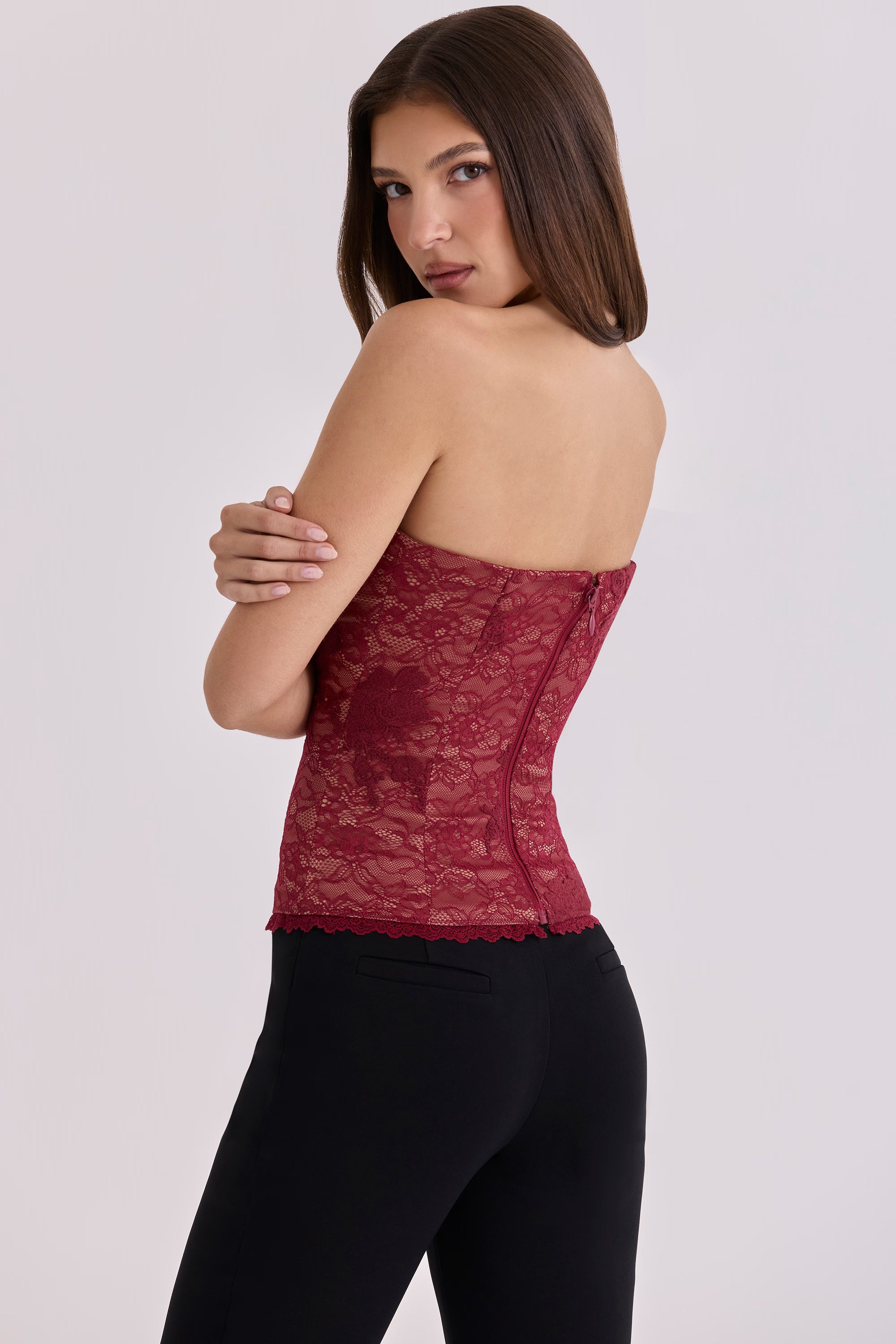 Valérinne Yara Lace Corset Top